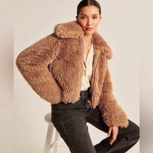 Abercrombie Short Faux Fur Coat